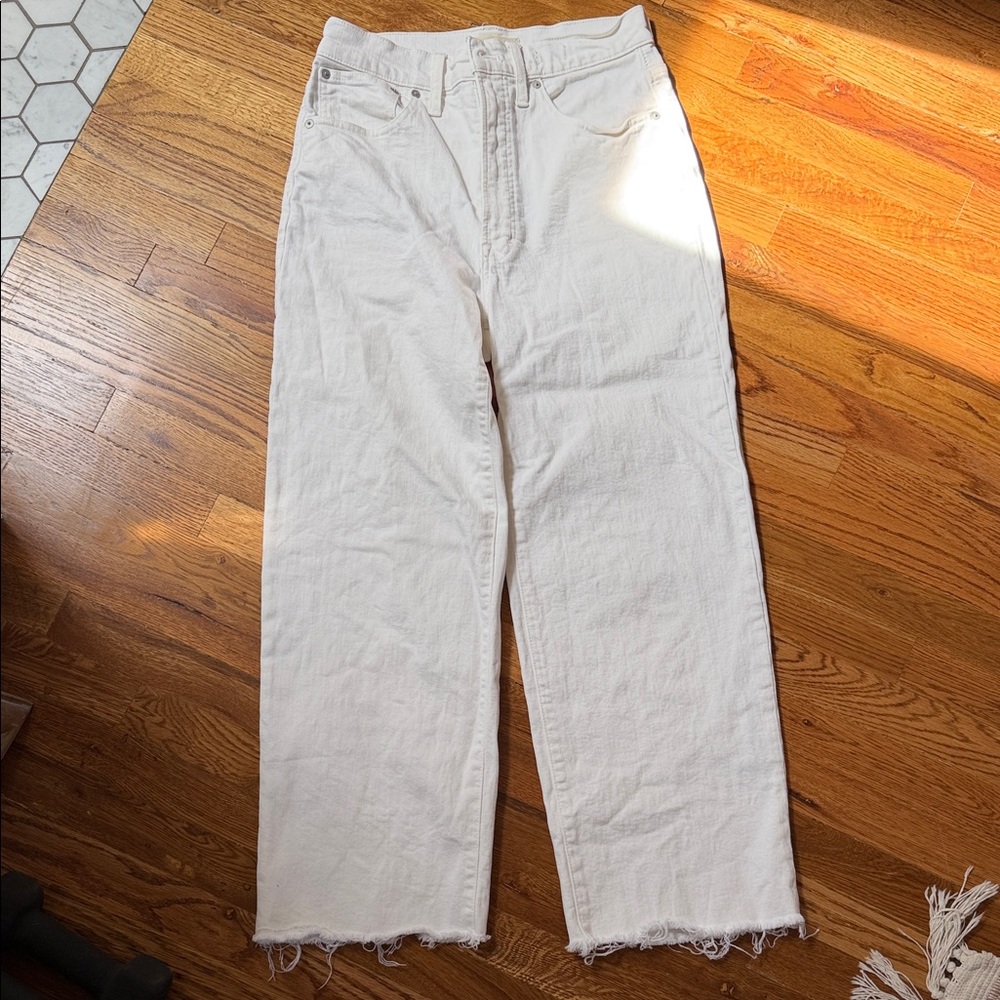 Madewell perfect Wide leg Jean, white, 27